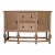 1940s Natural Tiger Oak Sideboard With Carved Detailing For Sale