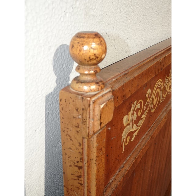 Vintage Mid Century Modern Brown Low Profile King Headboard For Sale - Image 10 of 12