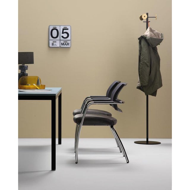 Host Net Chair in Chromed Metal & Mesh by Quinti Sedute Dimensions: D 60 x W 55 x H 82 cm. Materials: Polypropylene,...