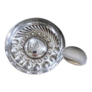 1960s Christofle Silver Wine Tasting Cup From Intercontinental Hotel Paris