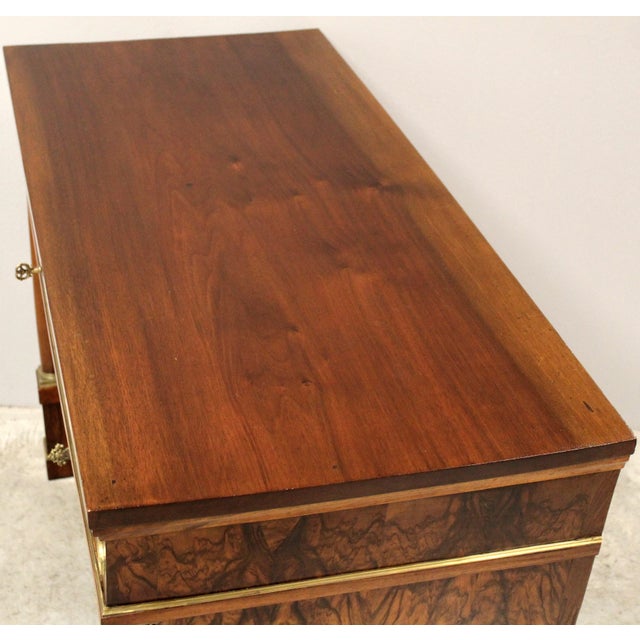 Italian Empire Chest of Drawers in Walnut For Sale - Image 11 of 16