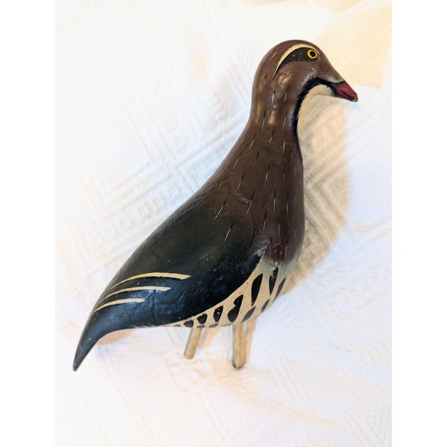 Black Antique 19th Century French Shop Sign With Painted Metal Partridge For Sale - Image 8 of 18