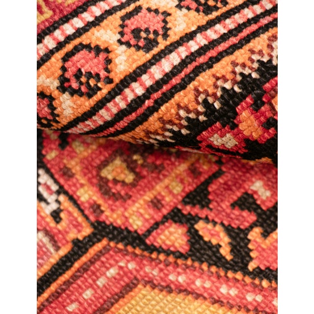 Antique Malayer Navy/Ivory Wool Area Rug- 3'11'' X 6' 5'' For Sale - Image 4 of 6