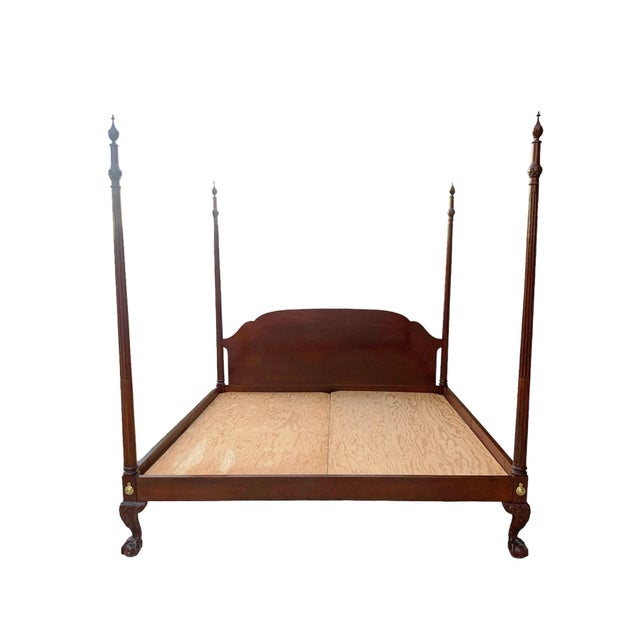 Baker Furniture Historic Charleston Four Post Mahogany King Size Bed
