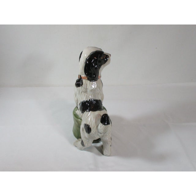 1960s Hand Painted Spaniel Standing on a Tuffet For Sale - Image 4 of 10