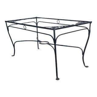 Vintage Salterini Wrought Iron Dining Table Base, Attributed For Sale