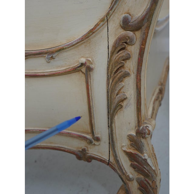 Pair Antique French Painted Mahogany Twin Beds W. Cherubs For Sale - Image 14 of 18