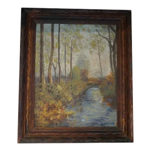 1920s William Callan Impressionist Landscape Painting