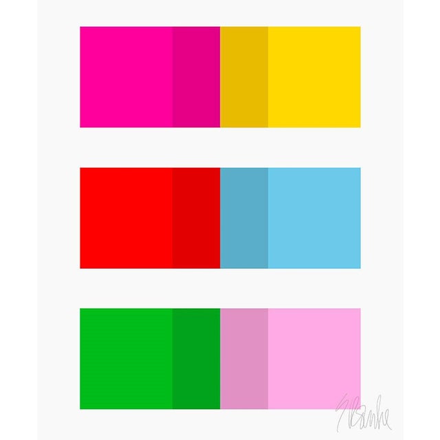 Mid-Century Modern Couples No. 1 Fine Art Print 25" X 30" by Liz Roache For Sale