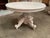 This French painted table has many potential uses in your home decor. Made of French oak and painted white, the oval top...