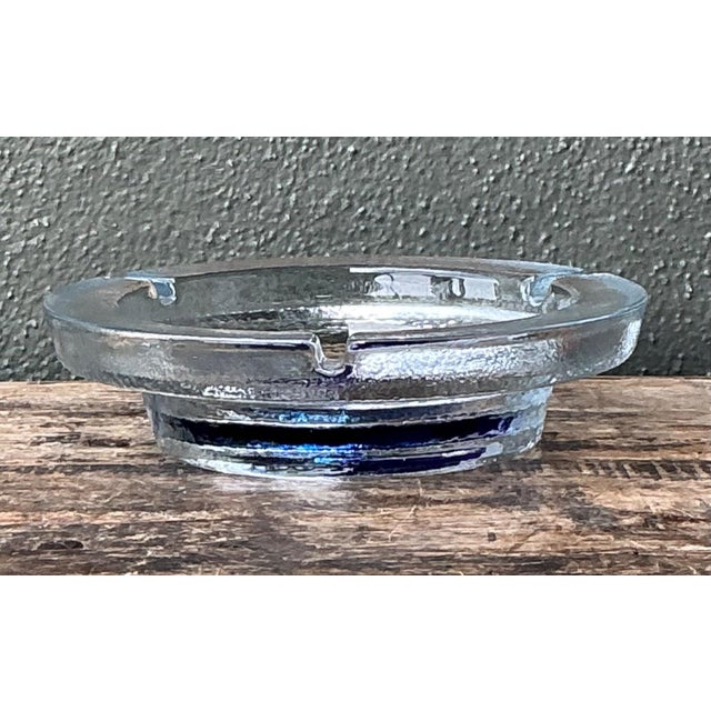 Mid 20th Century Vintage Mid-Century Modern Glass Ashtray For Sale - Image 5 of 8