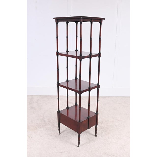 Georgian Style Mahogany Whatnot Bookcase, 1890s For Sale - Image 10 of 10