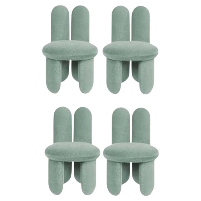 Copper Gentle 933 Glazy Chairs by Royal Stranger, Set of 4 For Sale - Image 8 of 8