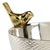 Polished nickel and polished brass finish on aluminum 6h x 5.5w x 5.5d