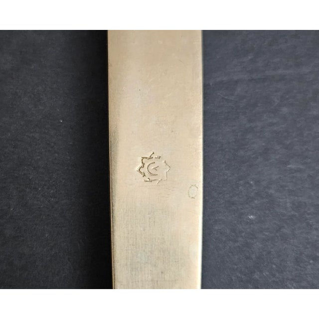 Vintage Nickel Bronze 54 Piece Flatware Set - For Sale - Image 12 of 12