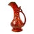 Mid-Century Boho Chic Mediterranean U-S-a Pottery Ewer Shaped Ceramic Vase Pitcher. For Sale
