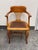 Design Plus Gallery presents an Antique Oak Captain’s Chair. This antique oak chair has a curved crest rail, shaped open...