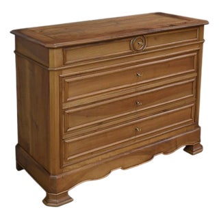 Louis-Philippe Style Walnut Chest of Drawers, 1900s For Sale