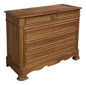 Louis-Philippe Style Walnut Chest of Drawers, 1900s