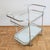 Vintage Chrome-Plated Serving Trolley with Two Glass Shelves, 1960s For Sale - Image 4 of 9