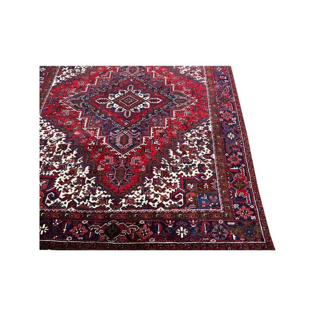 8x10 Old Persian Heriz Area Rug - 501974 For Sale - Image 4 of 11