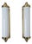 Vintage Wall Lamps in Brass and Acrylic, 1980s, Set of 2 For Sale