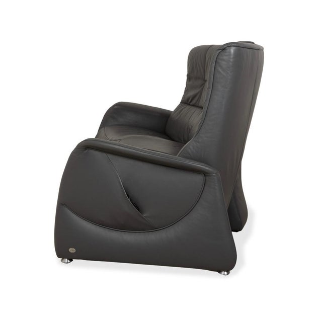 Grey Leather Trapez Three-Seater Sofa with Electric Function from Himolla For Sale - Image 18 of 18