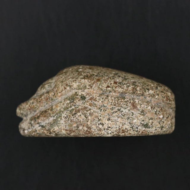 Stone 18th Dynasty Ancient Egyptian Carved Diorite Stone Heart Scarab, Circa 1500–1300 Bce For Sale - Image 7 of 18