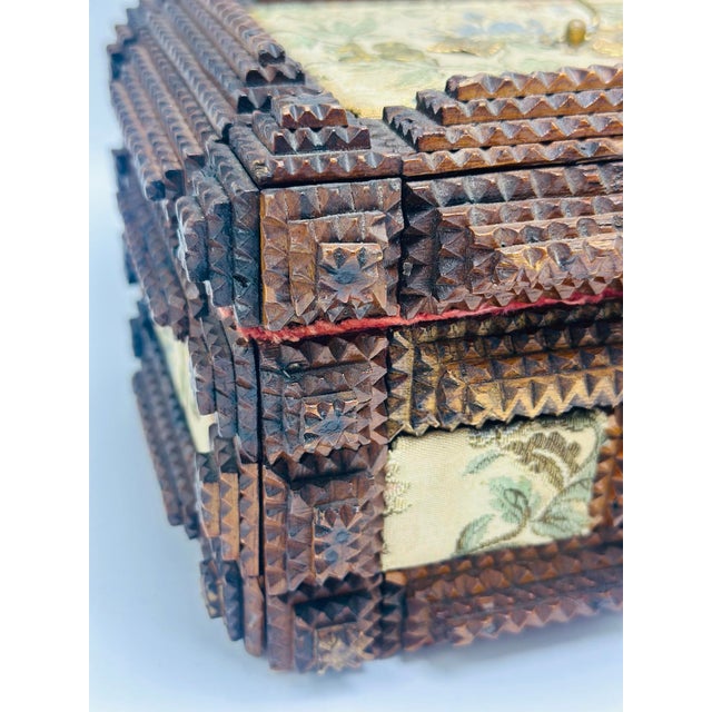 Antique Tramp Art Box For Sale - Image 12 of 12