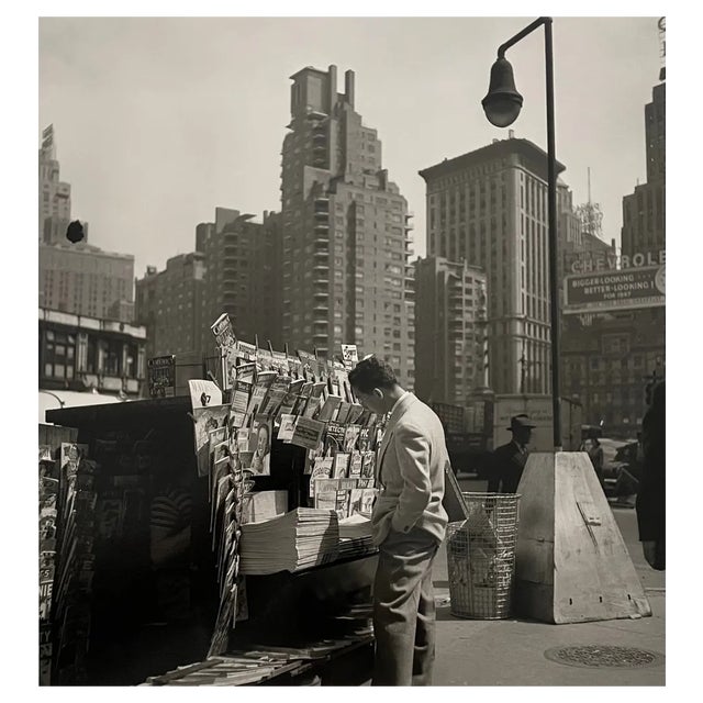 Pierre Boulat, Newsstand, New York, 1946, Silver Print For Sale