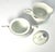 Mikasa 1980sMikasa “Charisma, Black” Porcelain Sugar Bowl & Creamer Set For Sale - Image 4 of 6