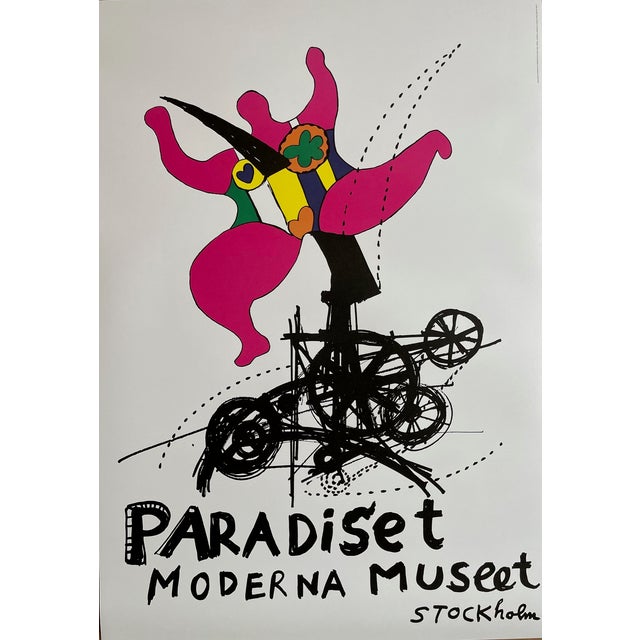 Great and collectible Niki de Saint Phalle print, The Paradiset (1986), produced in Sweden. Very good condition, vibrant...