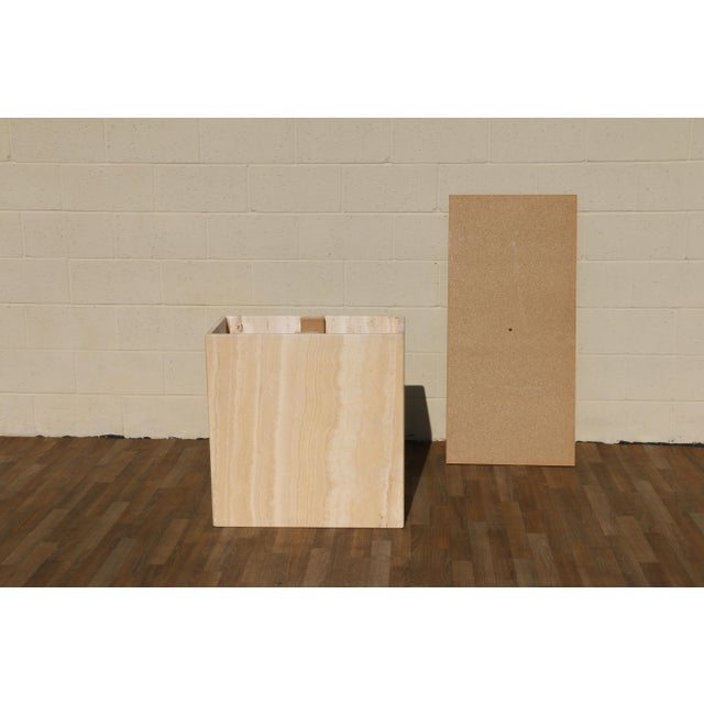 Mid-Century Modern Italian Travertine Dining Table, Circa 1970s For Sale - Image 16 of 18