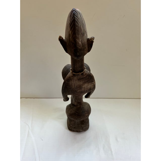 Antique African Carved Wood Fertility Statue For Sale - Image 9 of 13