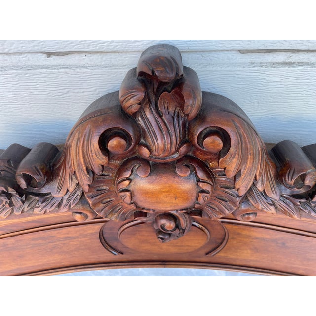 A monumental 19th-century palace portal – hand-carved – a collectible antique Hand-carved wood with a beautiful, deep...