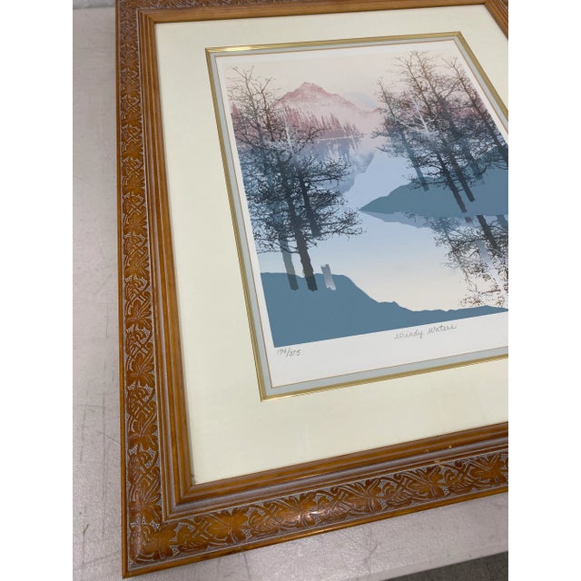 1980s James Hagen 'Windy Waters" Original Serigraph C.1984 For Sale - Image 5 of 13