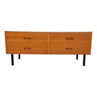 Small Vintage Sideboard in Teak and Metal, 1960s For Sale
