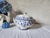Antique French mid to late 1800s blue transferware tureen, or soupière, from the factory of Jules Vieillard in Bordeaux....