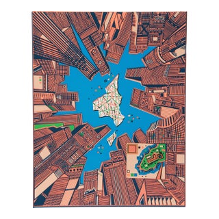 Risaburo Kimura, City 378, Silkscreen For Sale