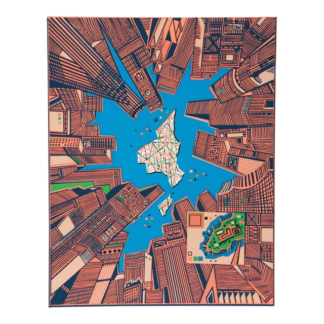 Risaburo Kimura, City 378, Silkscreen For Sale
