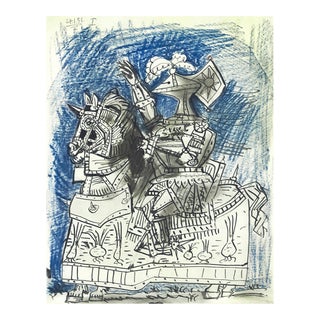 Pablo Picasso "Le Chevalier Noir" (The Black Night) 1951 Lithograph For Sale