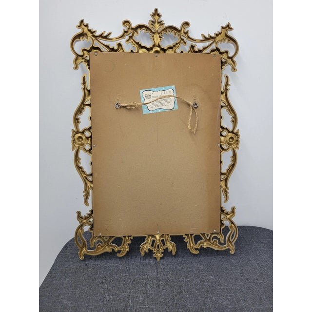 White Vintage White Turner Square Wall Mirro For Sale - Image 8 of 10