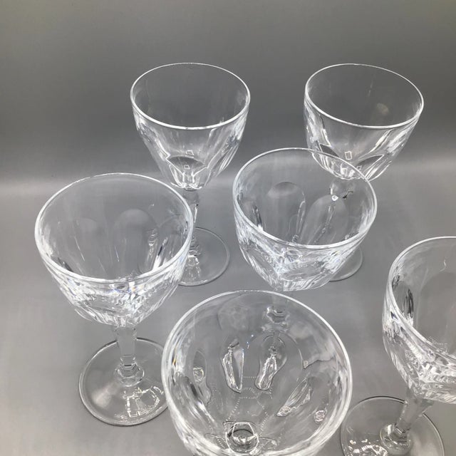 Contemporary Cristal D’Arques Durand Washington Claret Crystal Wine Glasses-Set of 6 For Sale - Image 3 of 13