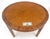 Wood Vine Round Wicker Cane Center Table Brass Tips Legs MINT For Sale - Image 7 of 10