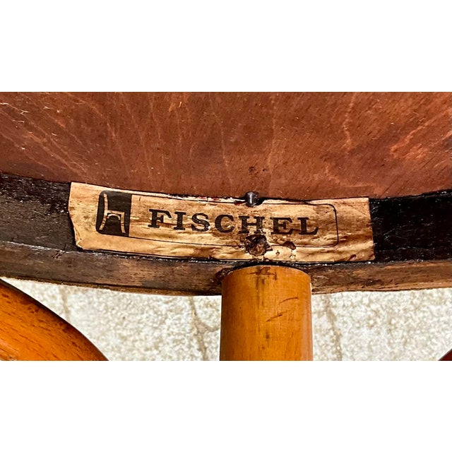 Tan Early 20th Century Bentwood Armchair from Fischel, 1920s For Sale - Image 8 of 10
