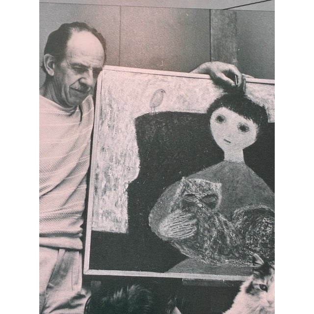 Rare Vintage "The Siegriests a Family of Artists" Lundy Siegriest Hand-Signed Exhibition Poster 1980 For Sale - Image 9 of 10