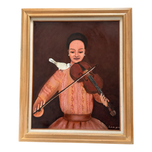 1990s Original Oil Painting Signed by Artist
