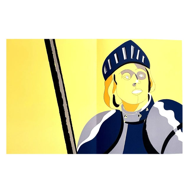 Early 21st Century Eduardo Arroyo - Jeanne d'Arc - Original Lithograph 1984 For Sale - Image 5 of 5