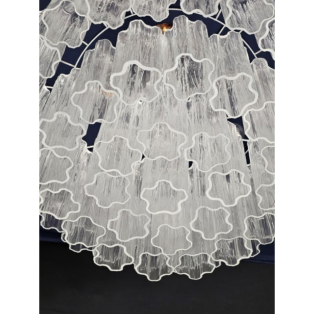 Vintage Murano Glass Ceiling Light in the style of Barovier, Italy, 1980s For Sale - Image 11 of 12