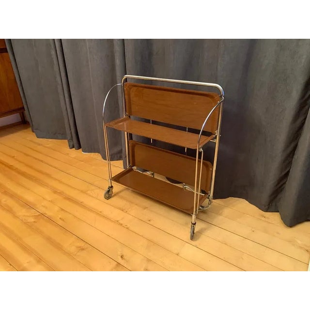 Brown Gerlinol Bar Cart, Germany, 1960s For Sale - Image 8 of 11